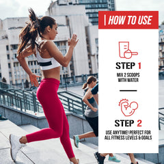 EVL BCAAs pre-workout scoop for accurate measurement before training.