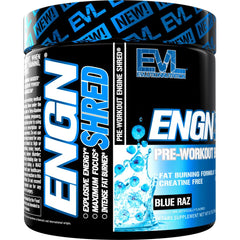 EVL Ultimate Pre Workout Blue Raz packaging signals quality and brand trust.