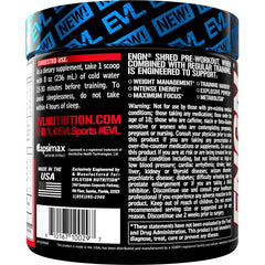 EVL Ultimate Pre Workout powder dissolving in water for a quick, refreshing fruit punch drink.