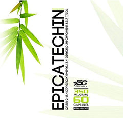 EVOGANICA Epicatechin bottle label close-up for quality.