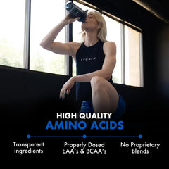 Evogen Amino K.E.M. mixing glass during hydration session