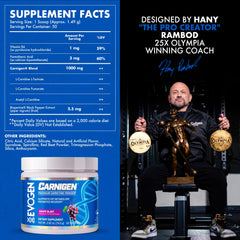Evogen Carnigen scoop image demonstrates convenient serving and mixability