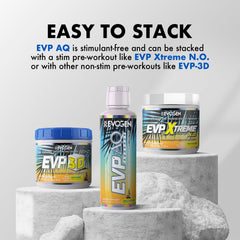 Athlete preparing Evogen EVP AQ before a training session.