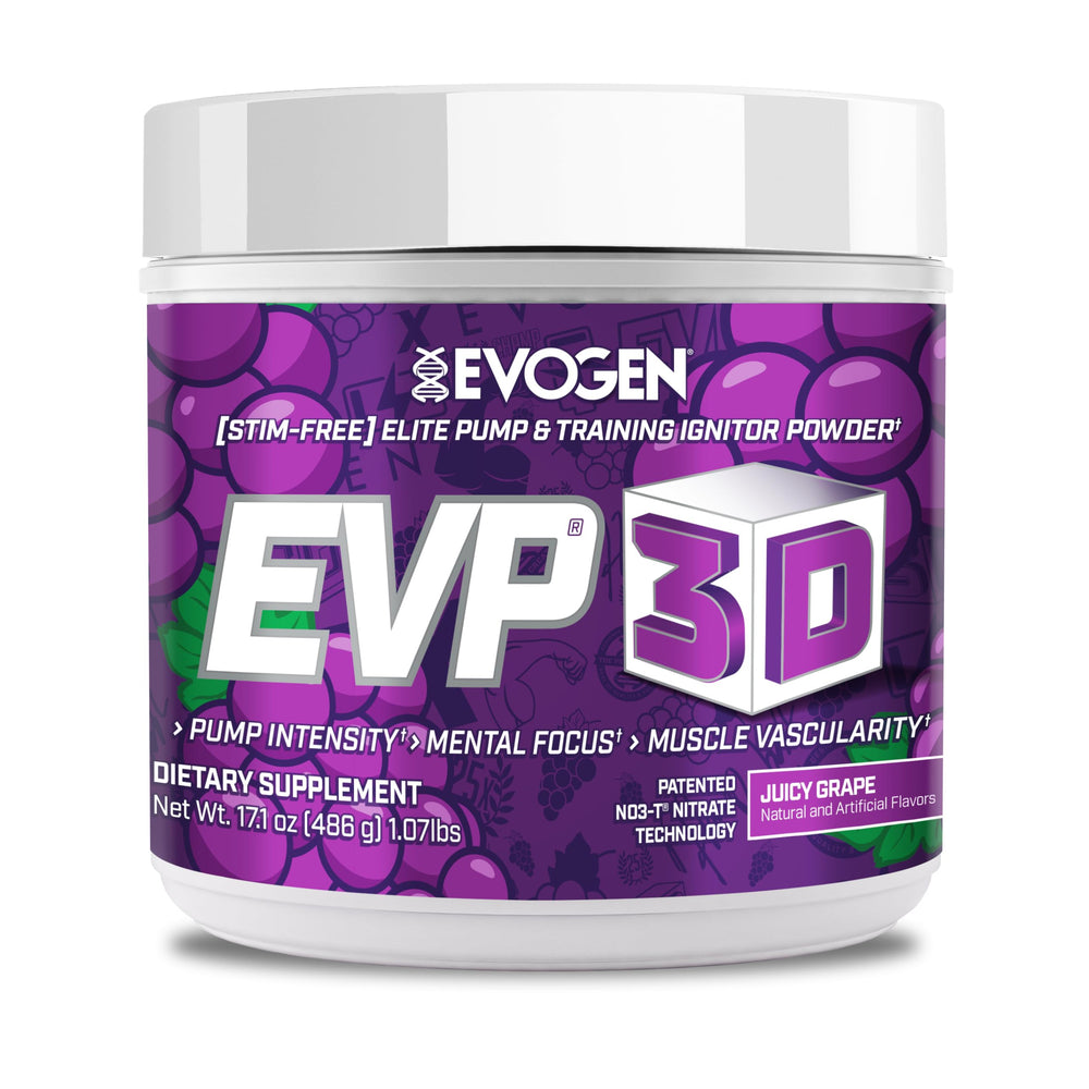 Evogen EVP 3D shows a strong pump action during workouts for fuller muscles