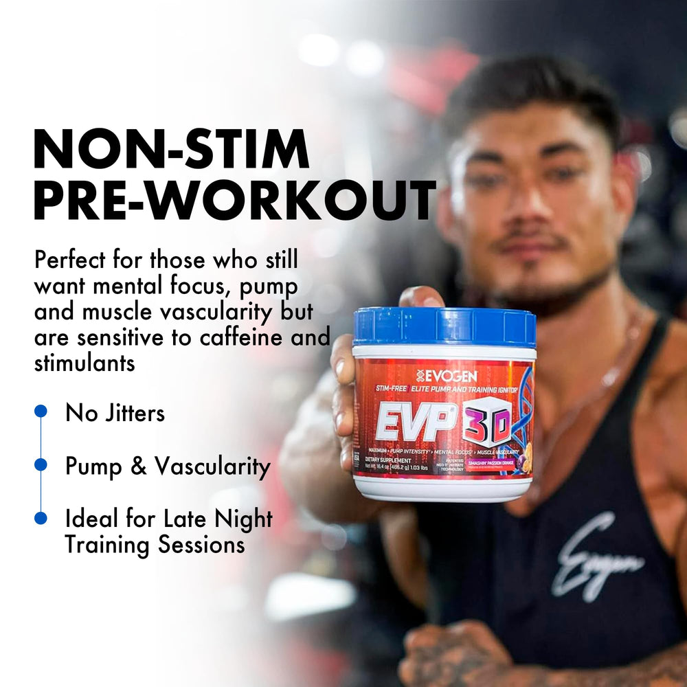 Evogen EVP3D scoop dispense demonstrates precise serving for consistency.
