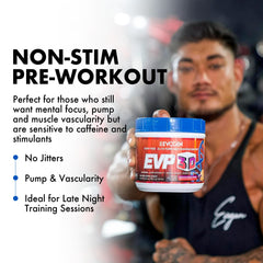 Evogen EVP3D scoop dispense demonstrates precise serving for consistency.