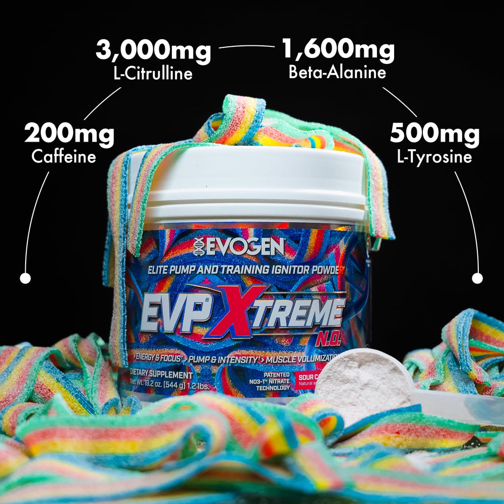 Evogen EVP Xtreme NO shaker ready for gym preparation.