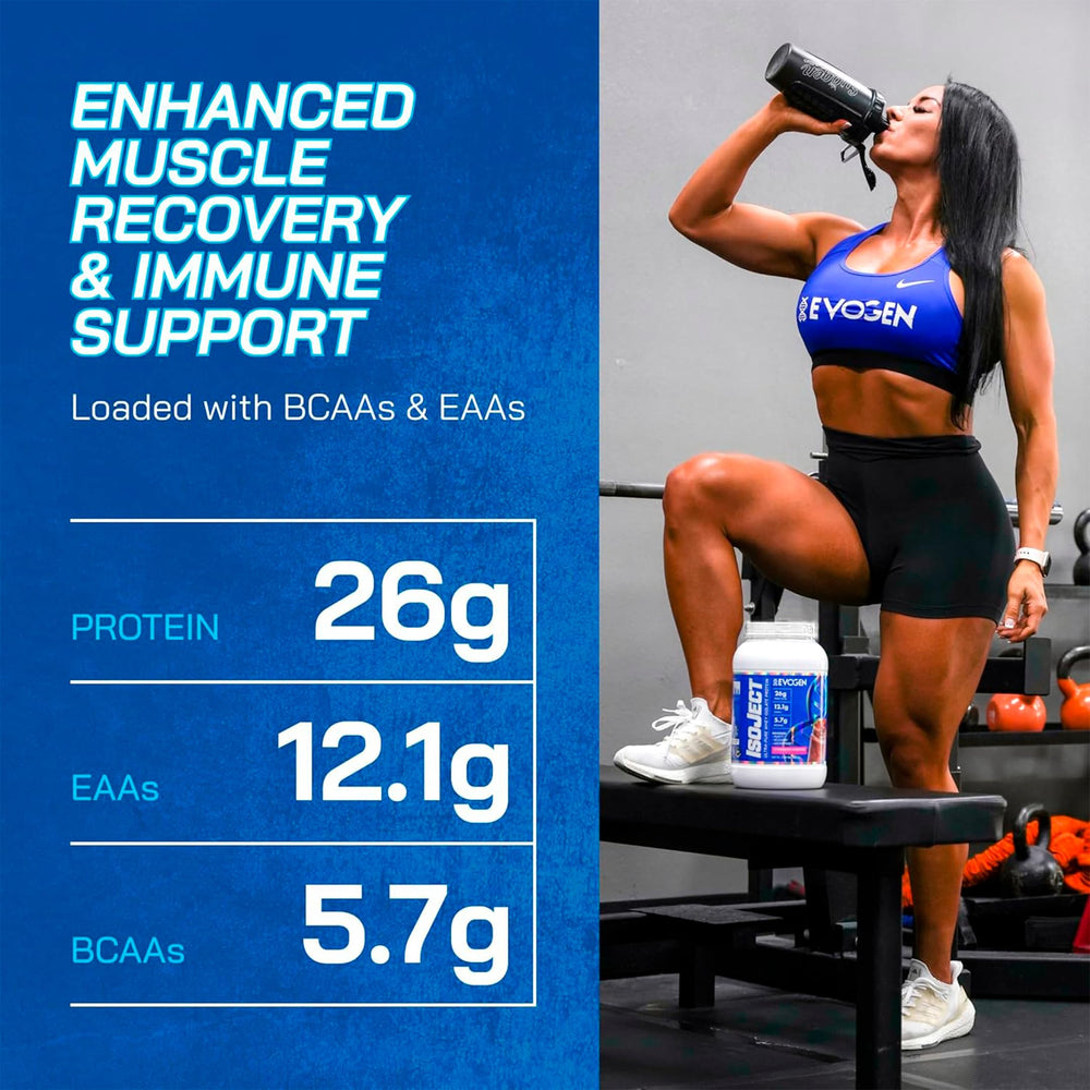 Evogen Isoject strawberry smoothie mix suggests tasty, convenient flavor