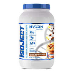 Evogen Isoject whey isolate powder pour for smooth post-workout shakes