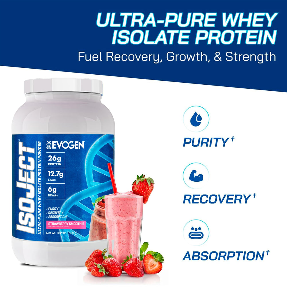 Evogen Isoject tub closeup showcases clean formula ideal for easy digestion