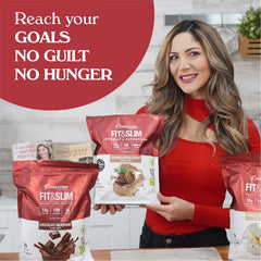 Evolution Advance Fit & Slim scoop shows 18 g protein per serving for workouts.