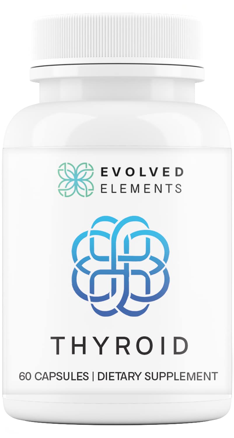 Evolved Elements Thyroid bottle pour shows easy daily energy support