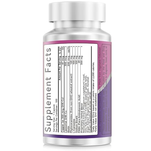 Ewecxine GHK-Cu capsules closeup showing precise dosing for daily use.
