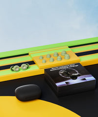 EXOVOW ear plugs concert-mode: clear audio while reducing loud background noise.