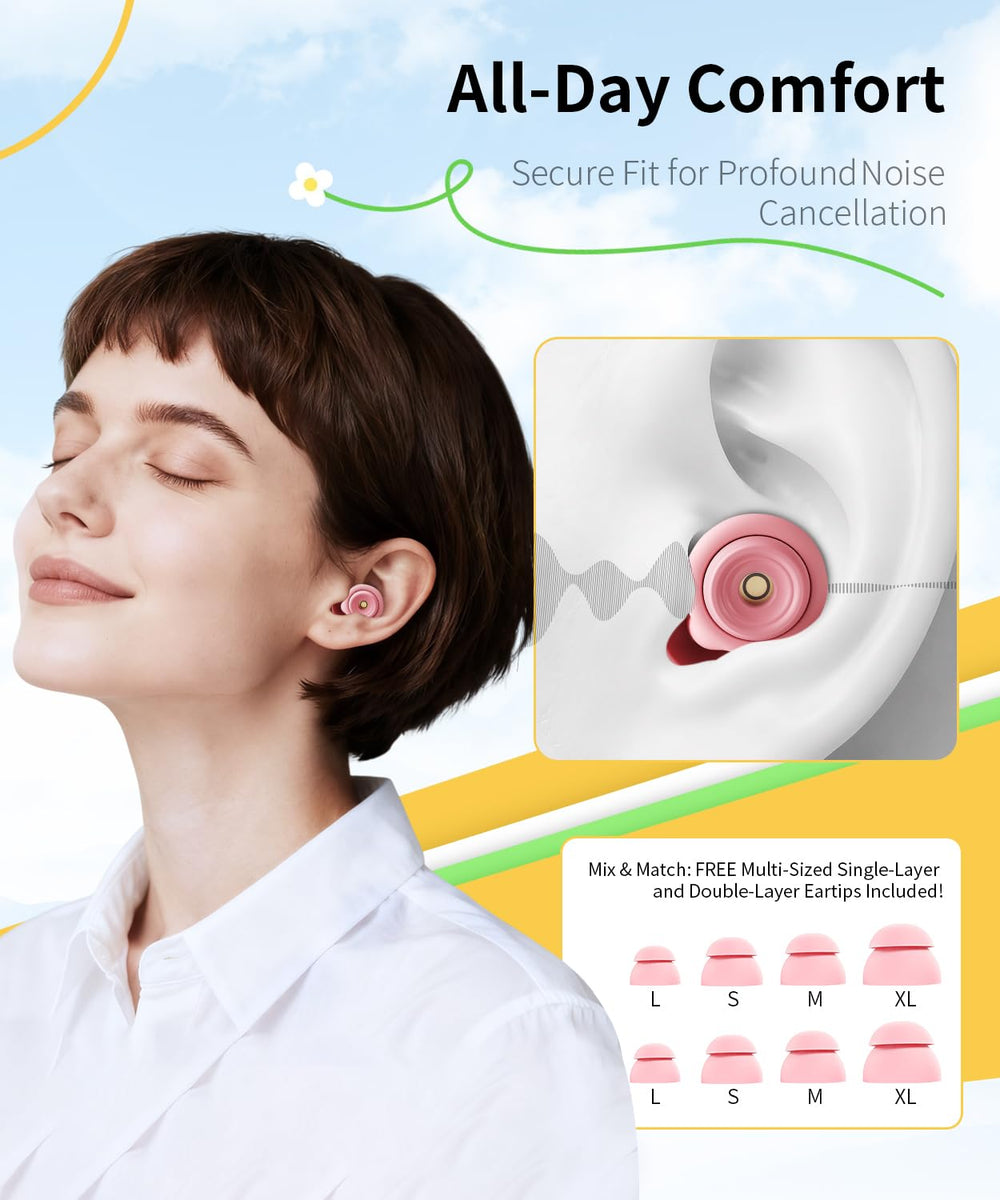 EXOVOW travel case keeps ear plugs clean and portable.