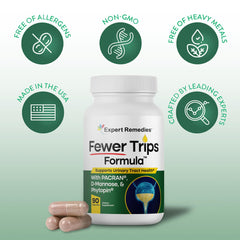 Expert Remedies Fewer Trips Formula USA-made label closeup