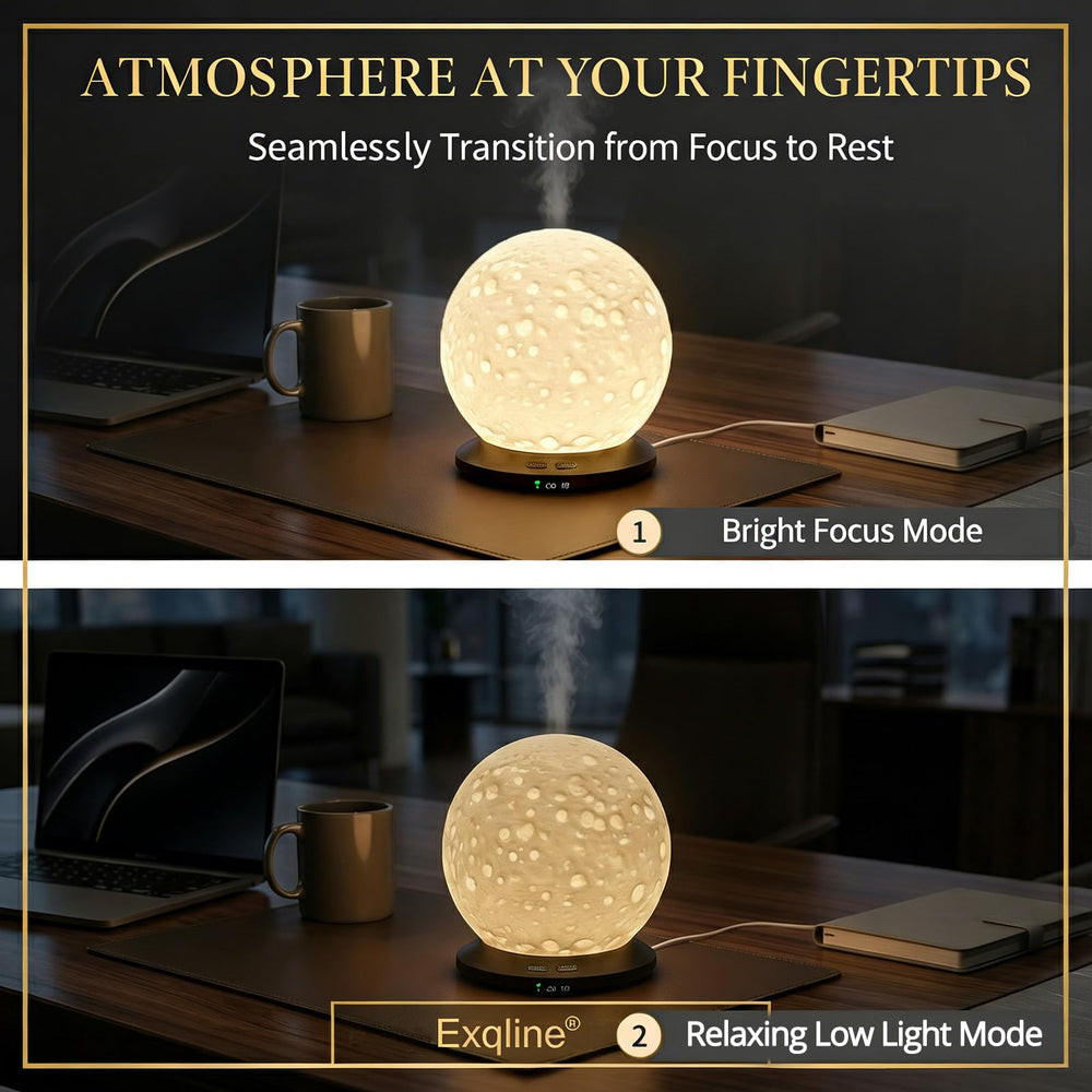 Exqline Moonlight Zen on-desk setup for home or office.