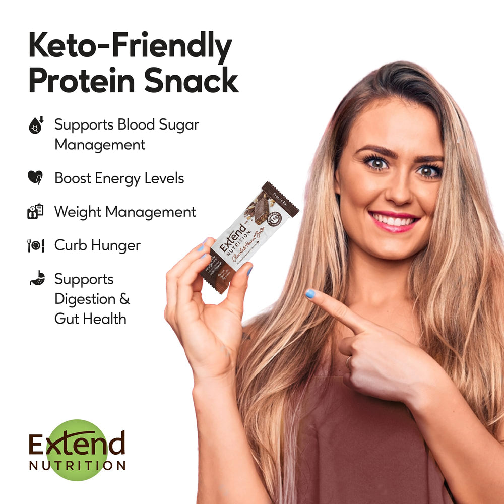 Extend Bar cross-section reveals texture and fiber-rich interior.