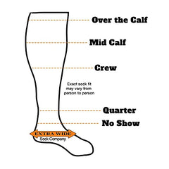 Extra Wide Medical Quarter Sock cuff closeup highlighting easy-stay design for reliable wear.