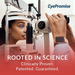 Closeup of EyePromise DVS softgel capsules for convenient daily use