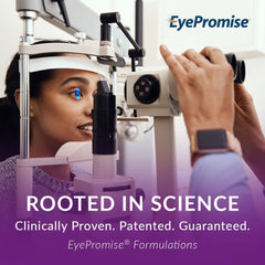EyePromise Restore softgels close-up highlighting omega-3 strength for vision.
