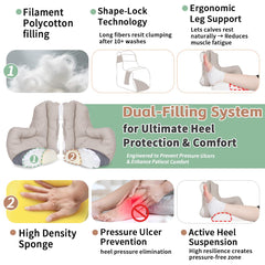 Open heel design suspends the heel for airflow and comfort