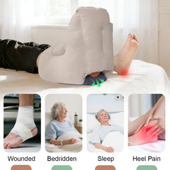 Bedridden use with EZ Assistive heel protectors for nightly care
