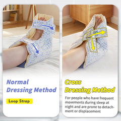 EZ Assistive elastic strap included to prevent slipping for smaller feet