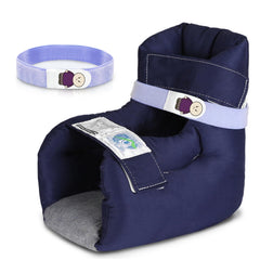 EZ Assistive heel protector sleeve with open-heel design for easy care and monitoring.