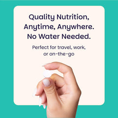 EZ Melts bottle with 180 dissolvable tablets for daily use.