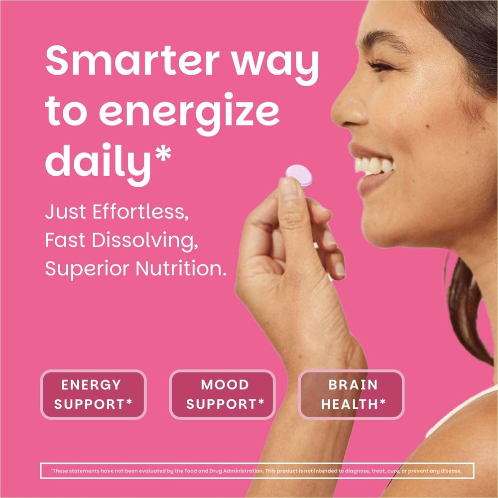EZ Melts B12 bottle with 180 servings, ready for daily use.