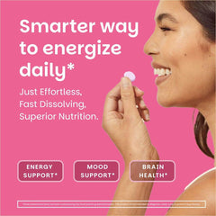 EZ Melts B12 bottle with 180 servings, ready for daily use.