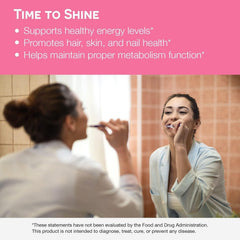 EZ Melts Biotin on-the-go energy metabolism support in action