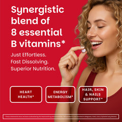 EZ Melts strawberry swirl flavor emphasizes tasty convenient B-complex intake