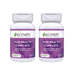 EZ Melts Hair Health Complete tablets dissolving for convenient use