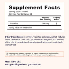 EZ Melts L-Theanine dissolving in mouth for quick calm without water.