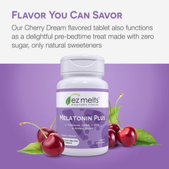 EZ Melts Melatonin Plus vegan non-GMO formula suitable for clean routines