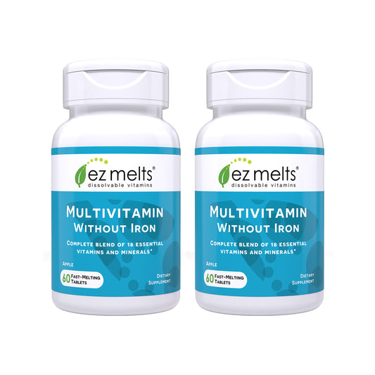 EZ Melts without iron dissolving tablet for easy daily wellness
