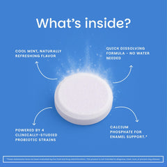 EZ Melts enamel support tablet for stronger teeth and saliva