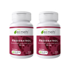 EZ Melts resveratrol dissolves on the tongue for quick antioxidant support.