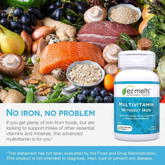 Vegan, non-GMO EZ Melts label for clean nutrition