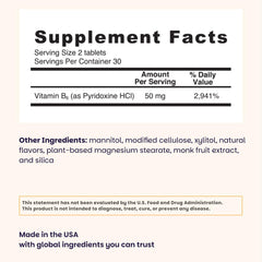 EZ Melts Vitamin B6 dissolving tablet demonstrates fast oral dissolution