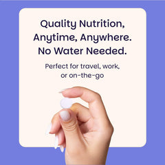 EZ Melts Zinc tablet dissolving rapidly for potential immune and skin benefits