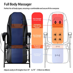 Ezencon massage chair emitting heat for warmth and comfort during session
