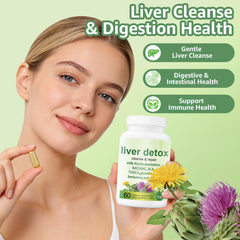EZTZMCN Liver Detox bottle label close-up