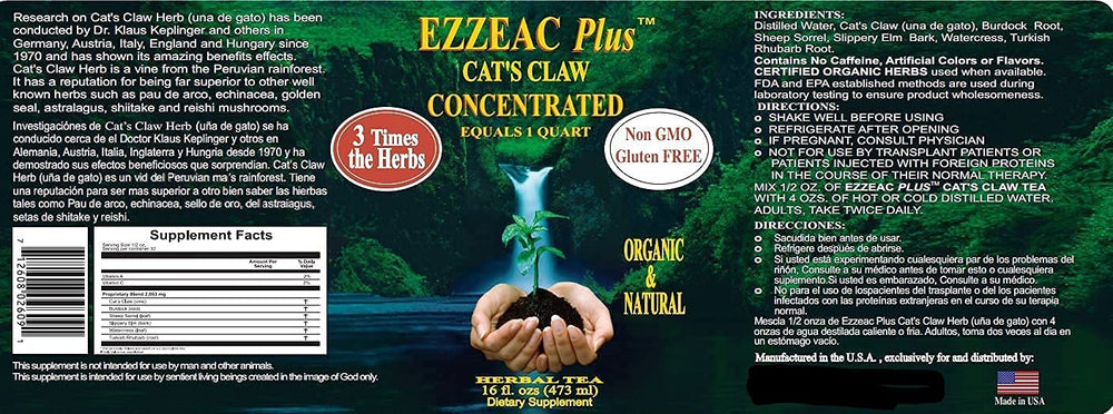 Ezzeac Plus made in USA packaging signals quality and domestic production.