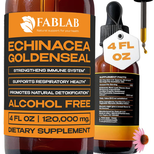 FabLab echinacea-goldenseal bottle for convenient daily balance.