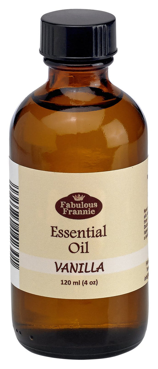 Fabulous Frannie vanilla planifolia essential oil bottle pour for soothing home spa ambience