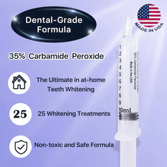 Fabulshine whitening gel tube ready for at-home whitening sessions.