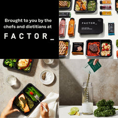 FACTOR FORM vanilla shake ready to mix with a smooth texture.